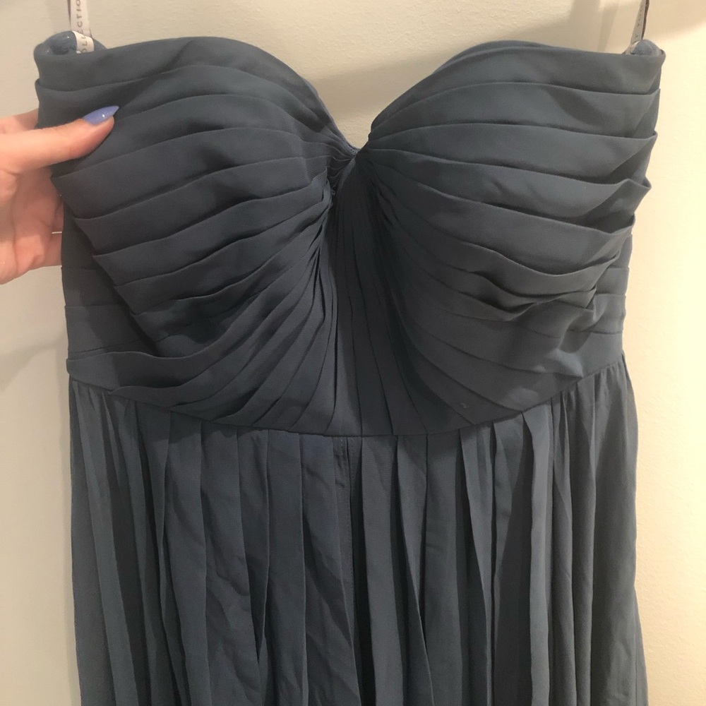 Jenny Yoo Mira Bridesmaid Dress, Evening Blue Sz 2